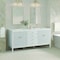 James Martin Vanities 72'' Double Vanity, Bright White w/ 3 CM Lime Delight Quartz Top 485-V72-BW-3LDL - alternate 4